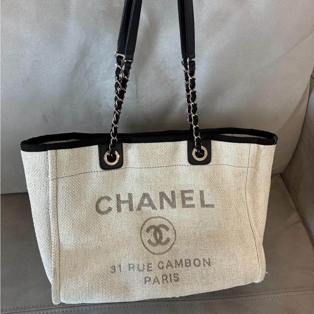Chanel small tote used authentic,